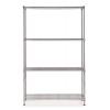 Polcrendszer, fém, 4 polc, 160x90x35 cm, ALBA