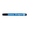Alkoholos marker, 2-4 mm, kúpos, DONAU "D-signer U", fekete