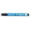 Táblamarker, 2-4 mm, kúpos, DONAU "D-signer B"", fekete