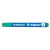 Táblamarker, 2-4 mm, kúpos, DONAU "D-signer B", zöld