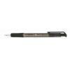 Golyóstoll, 0,4 mm, nyomógombos, FLEXOFFICE "EasyGrip", fekete