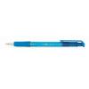 Golyóstoll, 0,4 mm, nyomógombos, FLEXOFFICE "EasyGrip", kék