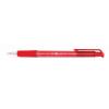 Golyóstoll, 0,4 mm, nyomógombos, FLEXOFFICE "EasyGrip", piros