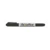Alkoholos marker, 0,4/1,0 mm, kúpos, kétvégű, FLEXOFFICE "PM01", fekete