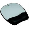 Egéralátét csuklótámasszal, habtöltésű, FELLOWES "Memory Foam", szürke