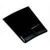 Egéralátét csuklótámasszal, FELLOWES "Health-V™ Crystal", fekete