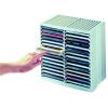 CD-tároló, automata kiemelőrendszerű, 30+18 db-os, FELLOWES "Spring", platinaszürke