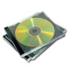 CD-tok, normál, 1 lemez, FELLOWES, fekete