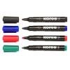 Alkoholos marker, 3-5 mm, kúpos, KORES "K-Marker XP1", 4 különböző szín