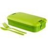 Ételtartó, evőeszközzel, CURVER "Lunch&Go", zöld