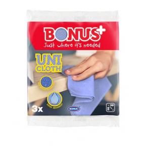 Törlőkendő, univerzális, perforált, 3 db BONUS "Uni Cloth"