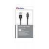 USB kábel, USB - micro USB, 1 m, VERBATIM, fekete