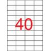 Etikett, univerzális, 52,5x29,7 mm, APLI, 4000 etikett/csomag