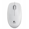 Egér, vezetékes, optikai, normál méret, USB, LOGITECH "M100", fehér