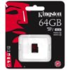 Memóriakártya, MicroSDXC, 64GB, KINGSTON