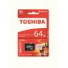 Memóriakártya, Micro SDXC, 64GB, Class 10 U3, adapterrel, TOSHIBA "M302 EXCERIA"