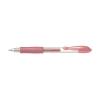Zseléstoll, 0,32 mm, nyomógombos, PILOT "G-2 Metallic", rózsaszín