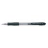 Golyóstoll, 0,22 mm, nyomógombos, PILOT "Super Grip", fekete