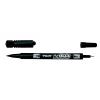 Alkoholos marker, 0,8/2 mm, kétvégű, PILOT "Twin", fekete