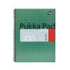 Spirálfüzet, A4+, vonalas, 100 lap, PUKKA PAD, "Metallic Jotta"