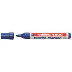 Textilmarker, 2-3 mm, kúpos, EDDING "4500", kék