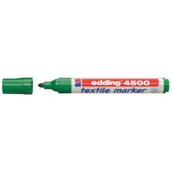 Textilmarker, 2-3 mm, kúpos, EDDING "4500", zöld