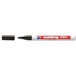 Lakkmarker, 1-2 mm, EDDING "751", fekete
