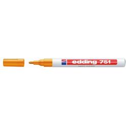 Lakkmarker, 1-2 mm, EDDING "751", narancssárga