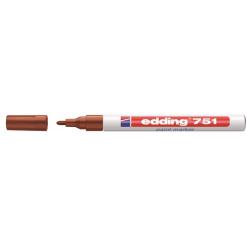 Lakkmarker, 1-2 mm, EDDING "751", barna