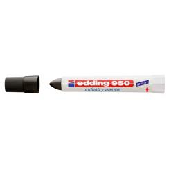 Jelölő marker, 10 mm, kúpos, EDDING "950", fekete
