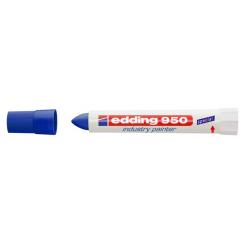 Jelölő marker, 10 mm, kúpos, EDDING "950", kék