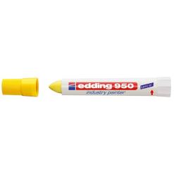 Jelölő marker, 10 mm, kúpos, EDDING "950", sárga