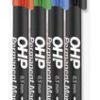 Alkoholos marker készlet, OHP, 0,5 mm, F, ICO, 4 különböző szín