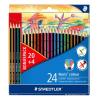 Színes ceruza készlet, hatszögletű, STAEDTLER "Noris Colour 185", 20+4 különböző szín