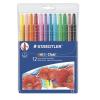 Zsírkréta, csavarós, STAEDTLER "Noris 221", 12 különböző szín