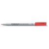 Alkoholmentes marker, OHP, 1-2,5 mm, STAEDTLER "Lumocolor 312 B", piros