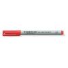 Alkoholmentes marker, OHP, 1 mm, STAEDTLER "Lumocolor® 315 M", piros