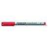 Alkoholmentes marker, OHP, 0,6 mm, STAEDTLER "Lumocolor® 316 F", piros