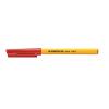 Golyóstoll, 0,3 mm, kupakos, STAEDTLER "Stick 430 F", piros