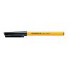 Golyóstoll, 0,3 mm, kupakos, STAEDTLER "Stick 430 F", fekete