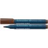 Alkoholos marker, 1-3 mm, kúpos, SCHNEIDER "Maxx 130", barna