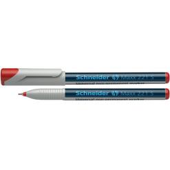 Alkoholmentes marker, OHP, 0,4 mm, SCHNEIDER "Maxx 221 S", piros