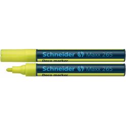 Krétamarker, 2-3 mm, SCHNEIDER "Maxx 265", sárga