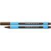 Golyóstoll, 0,7 mm, kupakos, SCHNEIDER "Slider Edge XB", barna