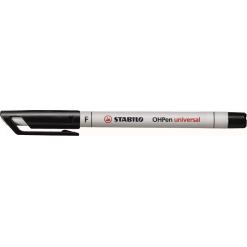 Alkoholmentes marker, OHP, 0,7 mm, STABILO "OHPen F", fekete