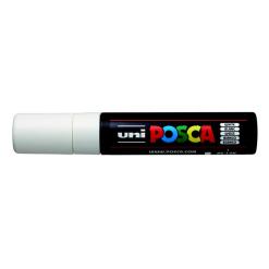 Dekormarker, 15 mm, vágott, UNI "Posca PC-17K", fehér