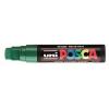 Dekormarker, 15 mm, vágott, UNI "Posca PC-17K", zöld