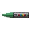 Dekormarker, 8 mm, vágott, UNI "Posca PC-8K", zöld