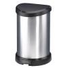 Pedálos szemetes, fémhatású, 15 l, CURVER