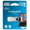 Pendrive, 128GB, USB 2.0, 20/5MB/sec, GOODRAM "UTS2", fekete